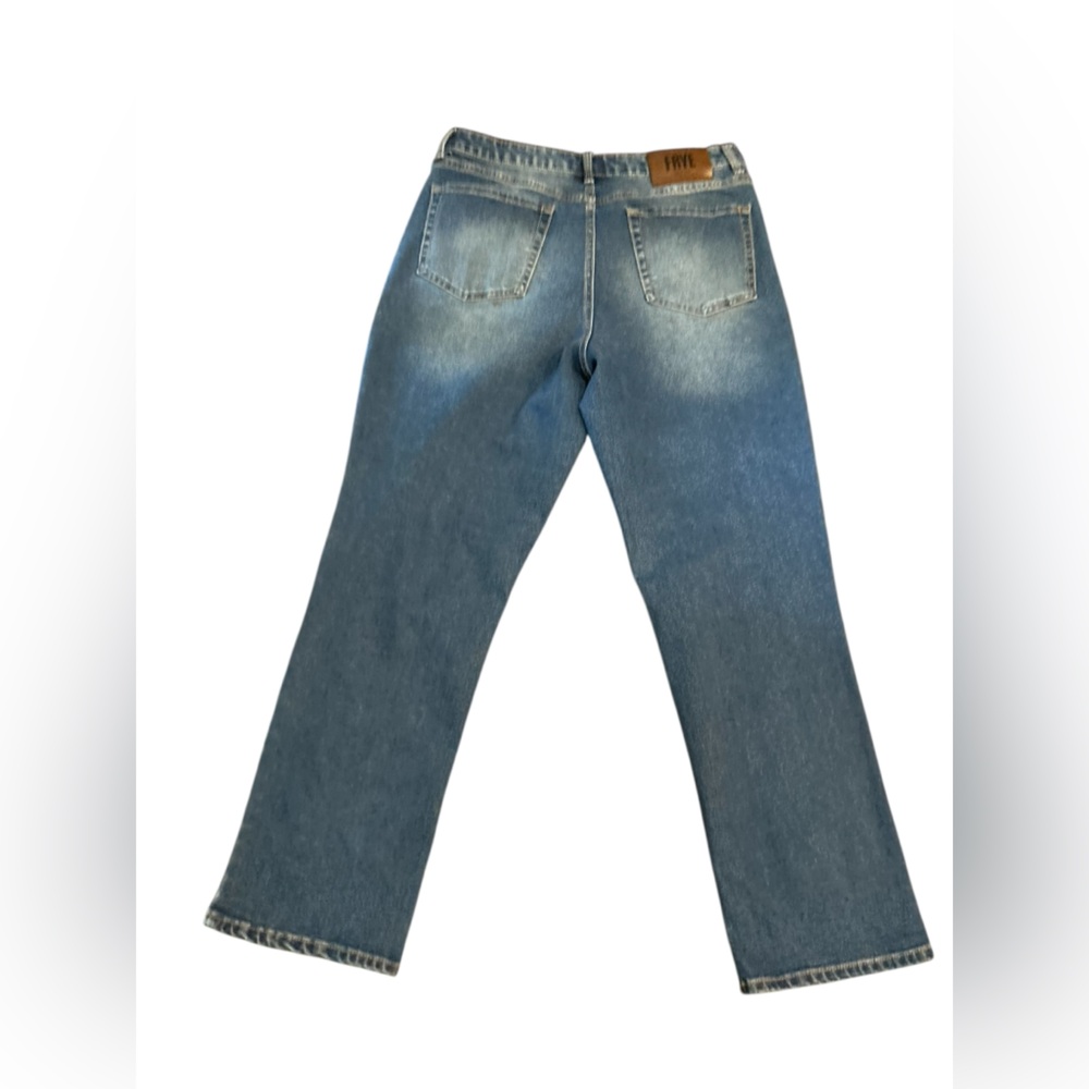 Frye women’s Stonewash Straight Leg Jeans Blue Size 10 Inseam 28 - Picture 6 of 11